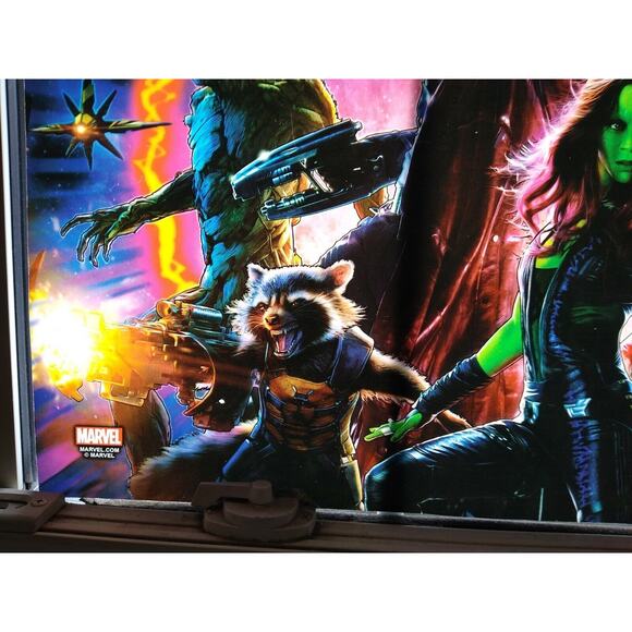 Guardians Of The Galaxy Pro Edition Original Pinball Translite Artwork Marvel - Picture 4 of 8